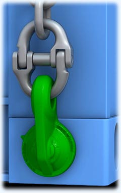 Right hand container lifting Lug